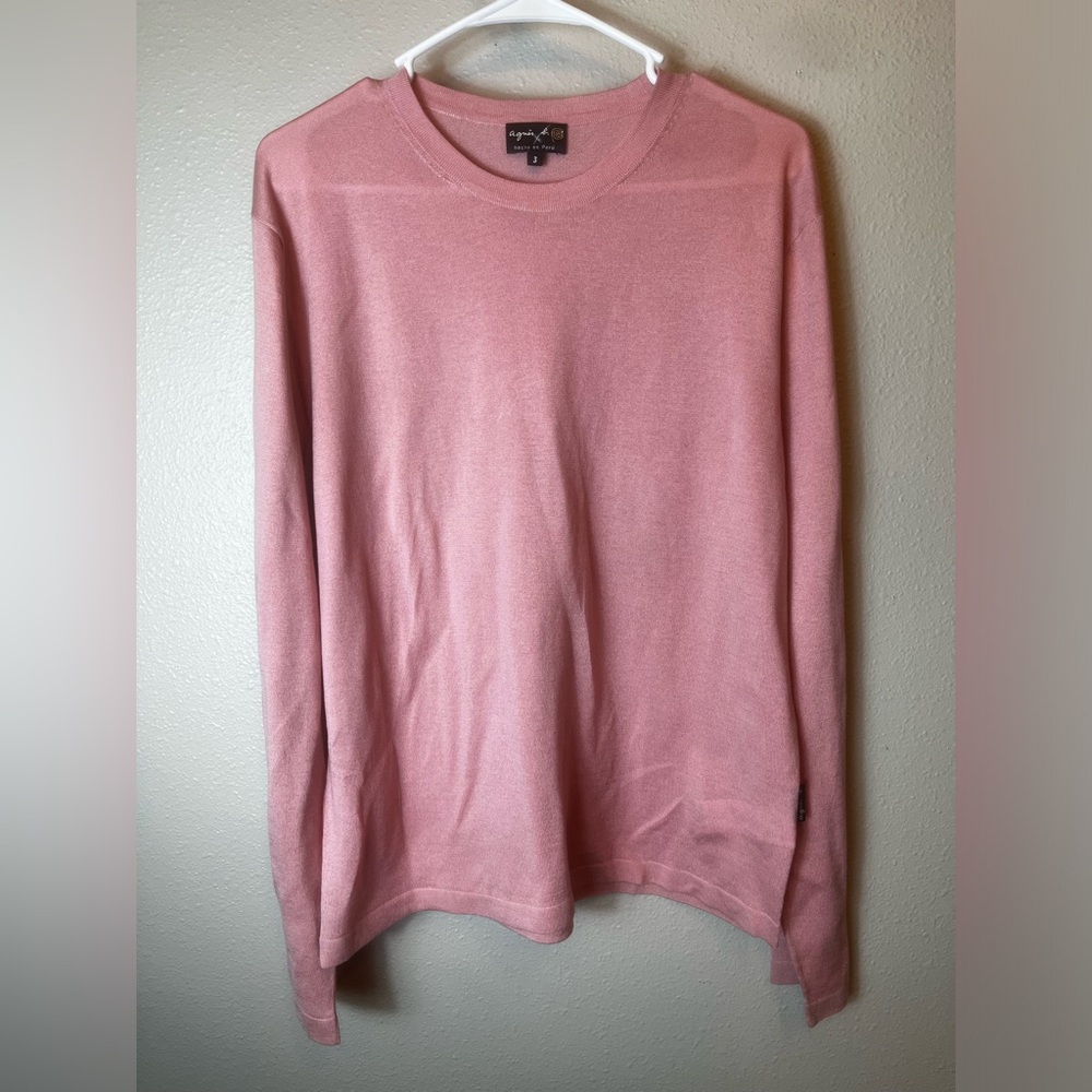 Agnes B 100% Cotton Pink Knit Long Sleeve Size 3/US L